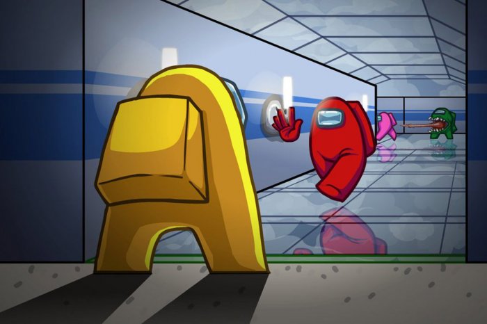 Рисунки из игры Among Us