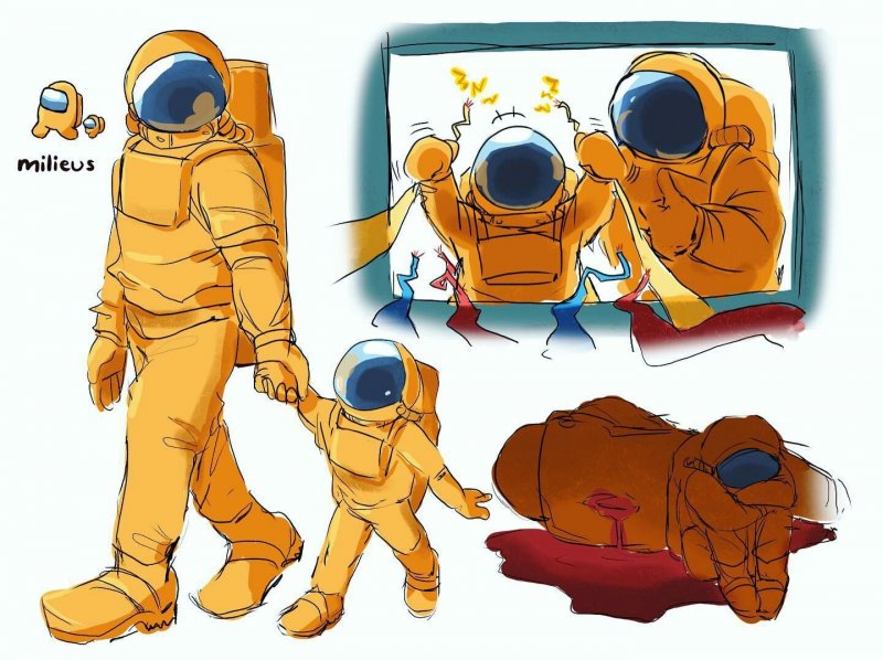 Among Us Космонавты Арт 18